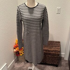 Striped Gray Dress